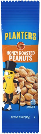 Planters Honey Roasted Peanuts 2.5oz pack, front label visible