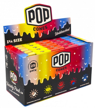 POP CONES VARIETY 1 1/4-UNBLEACHED Smoker Accessories Wholesale Distributor in Montreal Quebec