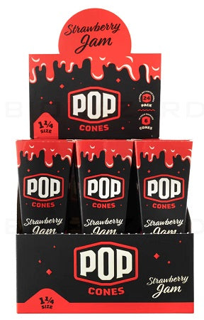POP CONES 1 1/4 STRAWBERRY JAM Smoker Accessories Wholesale Distributor in Montreal Quebec