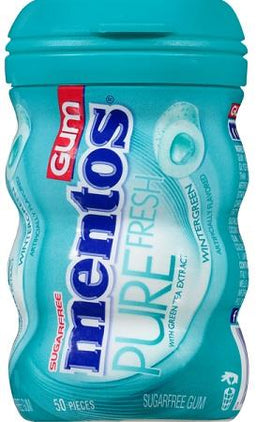MENTOS  GUM 6CT PURE FRESH WINTERGREEN 50PC Chewing Gum Convenience and Grocery Wholesale Distributor in Montreal Quebec