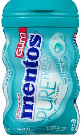 MENTOS  GUM 6CT PURE FRESH WINTERGREEN 50PC Chewing Gum Convenience and Grocery Wholesale Distributor in Montreal Quebec