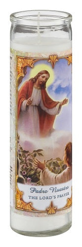 CANDLE RELIG. LORD'S PRAYER-WHITE Household Products Wholesale Distributor in Montreal Quebec