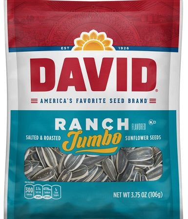 David Jumbo Ranch sunflower seeds, 3.75 oz box