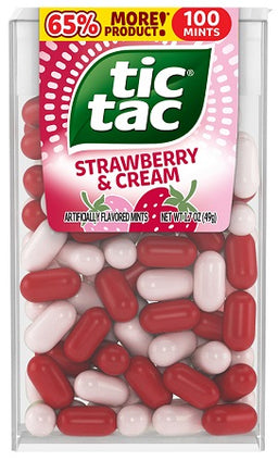 TIC-TAC (100PC.) STRAWBERRY & CREAM Mints Convenience and Grocery Wholesale Distributor in Montreal Quebec