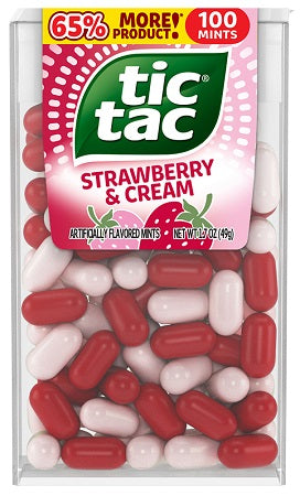 TIC-TAC (100PC.) STRAWBERRY & CREAM Mints Convenience and Grocery Wholesale Distributor in Montreal Quebec