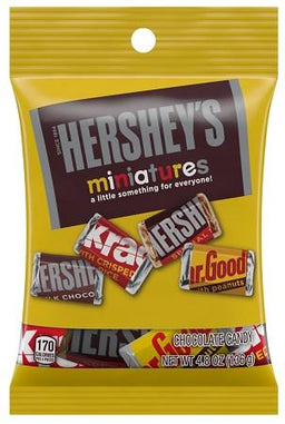 HERSHEY MINIS 4.8OZ PEG BAG Chocolate Convenience and Grocery Wholesale Distributor in Montreal Quebec