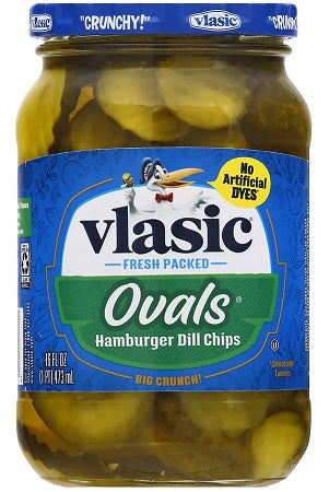 VLASIC OVALS HAMBURGER DILL CHIPS Pickles from Wholesale Distributor  in Montreal Quebec