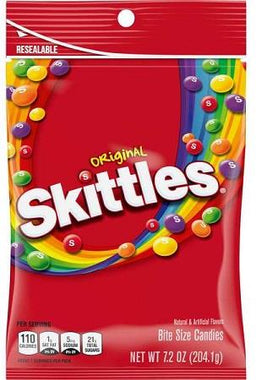 SKITTLES PEG ORIG  7.2OZ Candy Convenience and Grocery Wholesale Distributor in Montreal Quebec