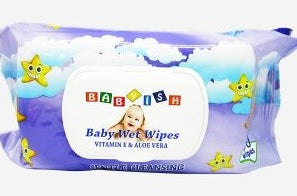 BABY WIPES 80CT PURPLE -BABYISH Baby Products Canadian Wholesale Distributor in Montreal Quebec