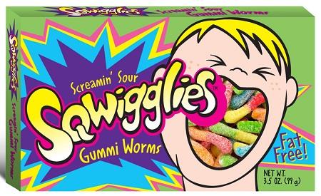 SQWIGGLIES SOUR GUMMI WORMS BOX Candy Convenience and Grocery Wholesale Distributor in Montreal Quebec