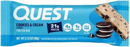 QUEST BAR ORIG. COOKIES AND CREAM 60 g (Box of 12 Units)