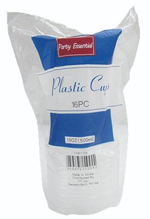 PLASTIC 16OZ CUPS CLEAR (BASIC HOME) Cleaning Supplies Wholesale Distributor in Montreal Quebec
