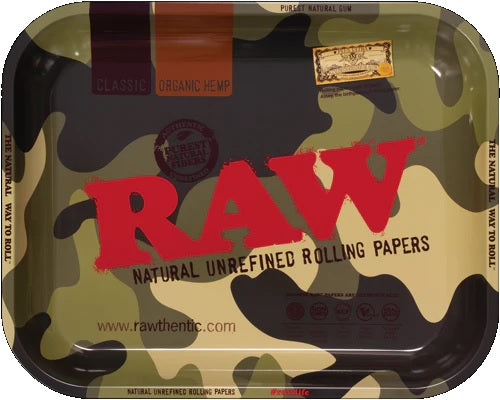 RAW METAL TRAY CAMO (LARGE) Smoker Accessories Wholesale Distributor in Montreal Quebec