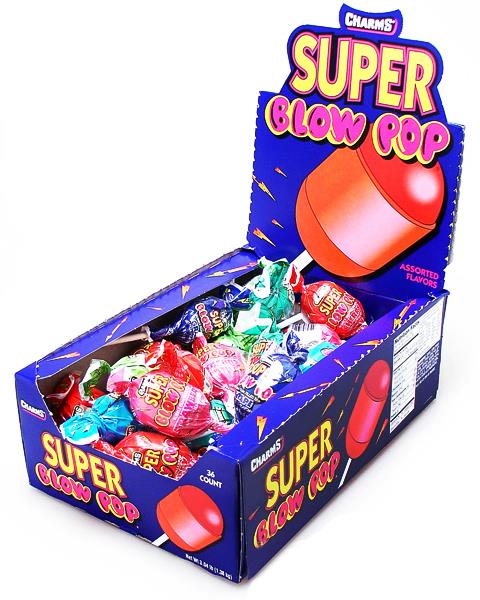 SUPER BLOW  POP ASST-  .35 Candy Convenience and Grocery Wholesale Distributor in Montreal Quebec