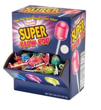 SUPER BLOW POPS DISPLAY.35 Candy Convenience and Grocery Wholesale Distributor in Montreal Quebec
