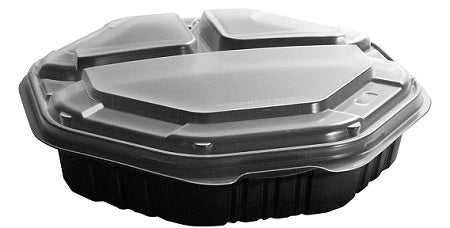 PLASTIC REST. 9" HINGED 3-COMP. Cleaning Supplies Wholesale Distributor in Montreal Quebec