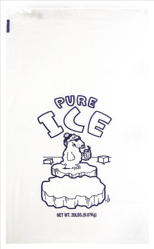 ICE BAGS #20LB W/STRING Convenience and Grocery Store Supplies Wholesale Distributor in Montreal Quebec