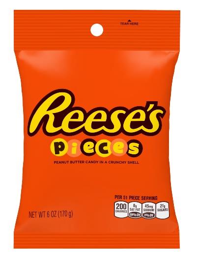 REESE'S PIECES    5.3OZ PEG BAG Convenience and Grocery Store Supplies Wholesale Distributor in Montreal Quebec