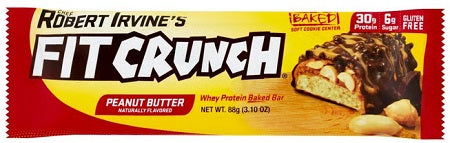 FIT CRUNCH peanut butter nutrition bar, 3.10 oz individual wrapper