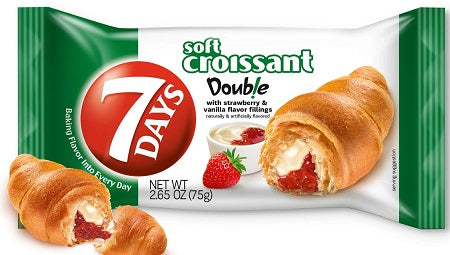 7 DAYS CROISSANTS STRAW & VANILLA Convenience and Grocery Snacks Wholesale Distributor in Montreal Quebec