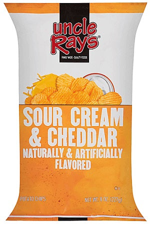 UNCLE RAY'S 8OZ CHEDDAR SOUR CREAM Convenience and Grocery Snacks Wholesale Distributor in Montreal Quebec