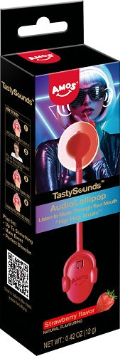 TASTYSOUNDS AUDIO LOLLIPOP-STRAWBERRY Novelty Candy Convenience and Grocery Wholesale Distributor in Montreal Quebec