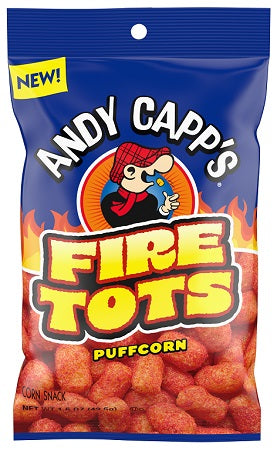 ANDY CAPPS FIRE TOTS PUFFCORN Convenience and Grocery Snacks Wholesale Distributor in Montreal Quebec