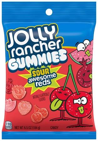 JOL.RANCH.PEG GUMMIES SOUR AWESOME REDS Candy Convenience and Grocery Wholesale Distributor in Montreal Quebec