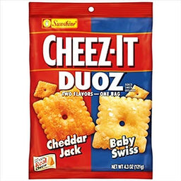 CHEEZ IT DUOZ CHED JACK/BABY SWISS Convenience and Grocery Snacks Wholesale Distributor in Montreal Quebec