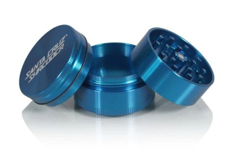 SANTA CRUZ 3PC GRINDER MED -BLUE Smoker Accessories Wholesale Distributor in Montreal Quebec