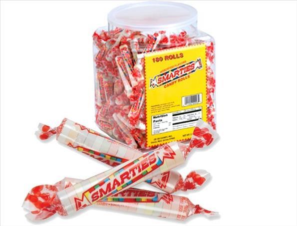 SMARTIES CANDY ROLL JAR-.25 Candy Convenience and Grocery Wholesale Distributor in Montreal Quebec