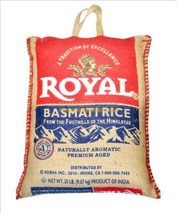 RICE BASMATI ROYAL  -20LB Grocery Products from  Wholesale Distributor  in Montreal Quebec