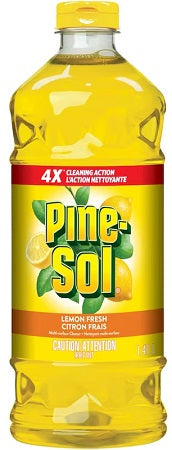Pine-Sol 48 oz lemon cleaner bottle, case of 8 units