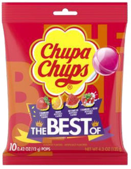 CHUPA CHUPS BEST OF 10CT PEG 4.2OZ Candy Convenience and Grocery Wholesale Distributor in Montreal Quebec