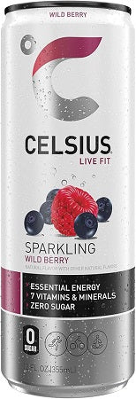 CELSIUS SPARKLING - WILD BERRY -12OZ Beverage Soda and Juice  Wholesale Distributor in Montreal Quebec