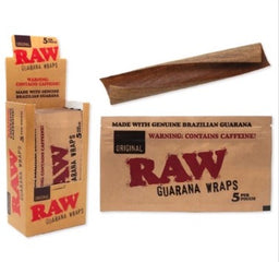RAW GUARANA WRAPS 5PK Smoker Accessories Wholesale Distributor in Montreal Quebec