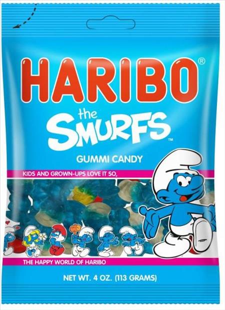 HARIBO 4OZ SMURFS Candy Convenience and Grocery Wholesale Distributor in Montreal Quebec