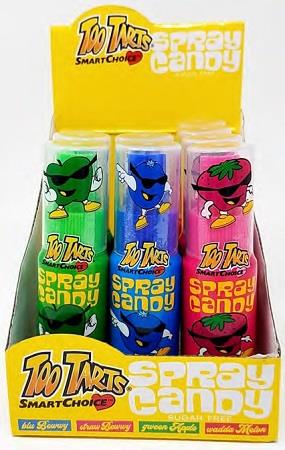 TOO TARTS SUGAR FREE SPRAY Novelty Candy Convenience and Grocery Wholesale Distributor in Montreal Quebec