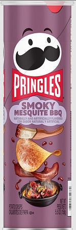 PRINGLES LG. SMOKY MESQUITE BBQ 156 g (Box of 14 Units)