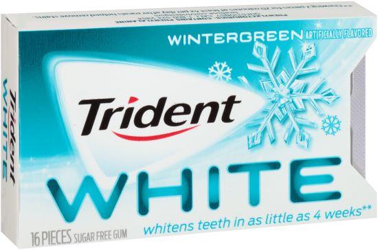 TRIDENT WHITE GUM WINTERGREEN Chewing Gum Convenience and Grocery Wholesale Distributor in Montreal Quebec