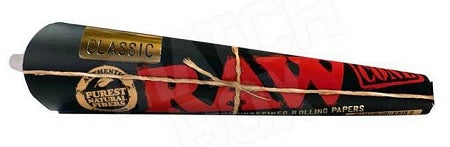 RAW CONES (BLACK) 1 1/4 Smoker Accessories Wholesale Distributor in Montreal Quebec