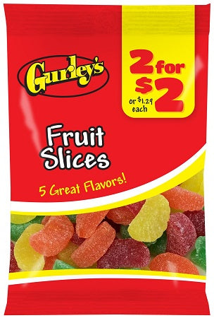 GURLEY'S 2/$2 FRUIT SLICES Candy Convenience and Grocery Wholesale Distributor in Montreal Quebec