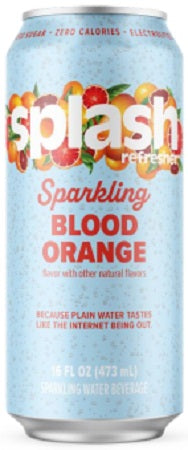 SPLASH SPARKLING - BLOOD ORANGE Beverage Soda and Juice  Wholesale Distributor in Montreal Quebec