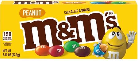 M&M BOX PEANUT 3.1OZ Chocolate Convenience and Grocery Wholesale Distributor in Montreal Quebec
