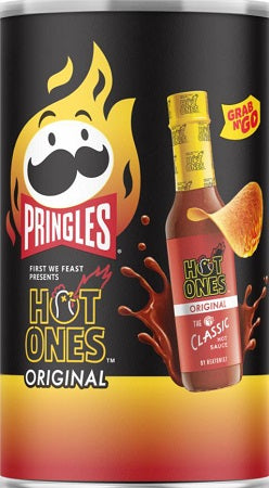 PRINGLES MED HOT ONES ORIGINAL 71 g (Box of 12 Units)