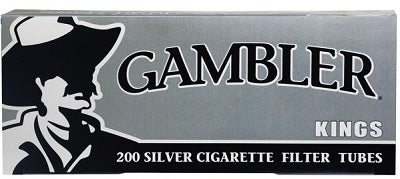 GAMBLER TUBES SILVER 200CT Smoker Accessories Wholesale Distributor in Montreal Quebec