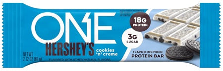 ONE PROTEIN BAR HERSHEY'S COOKIES 'N' CREME 60 g (Box of 12 Units)