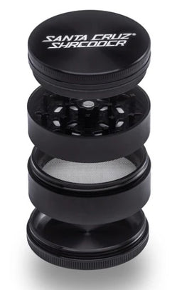 SANTA CRUZ 4PC GRINDER LG -BLACK Smoker Accessories Wholesale Distributor in Montreal Quebec