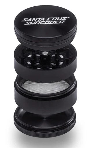 SANTA CRUZ 4PC GRINDER LG -BLACK Smoker Accessories Wholesale Distributor in Montreal Quebec