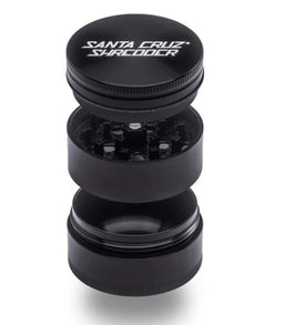 SANTA CRUZ 3PC GRINDER LG -BLACK Smoker Accessories Wholesale Distributor in Montreal Quebec